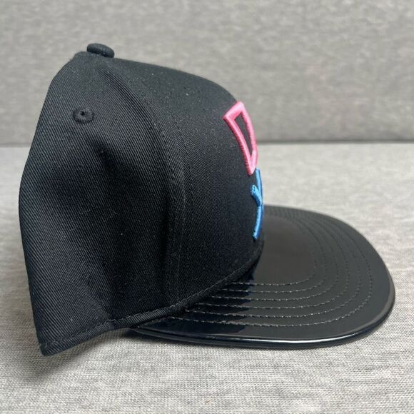 Playstation Controller Symbols Bioworld Adjustable Snapback Cap Hat Black NWOT - Picture 3 of 13